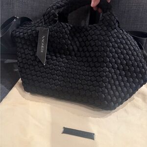NWT Naghedi St Barth's Woven Tote Onyx